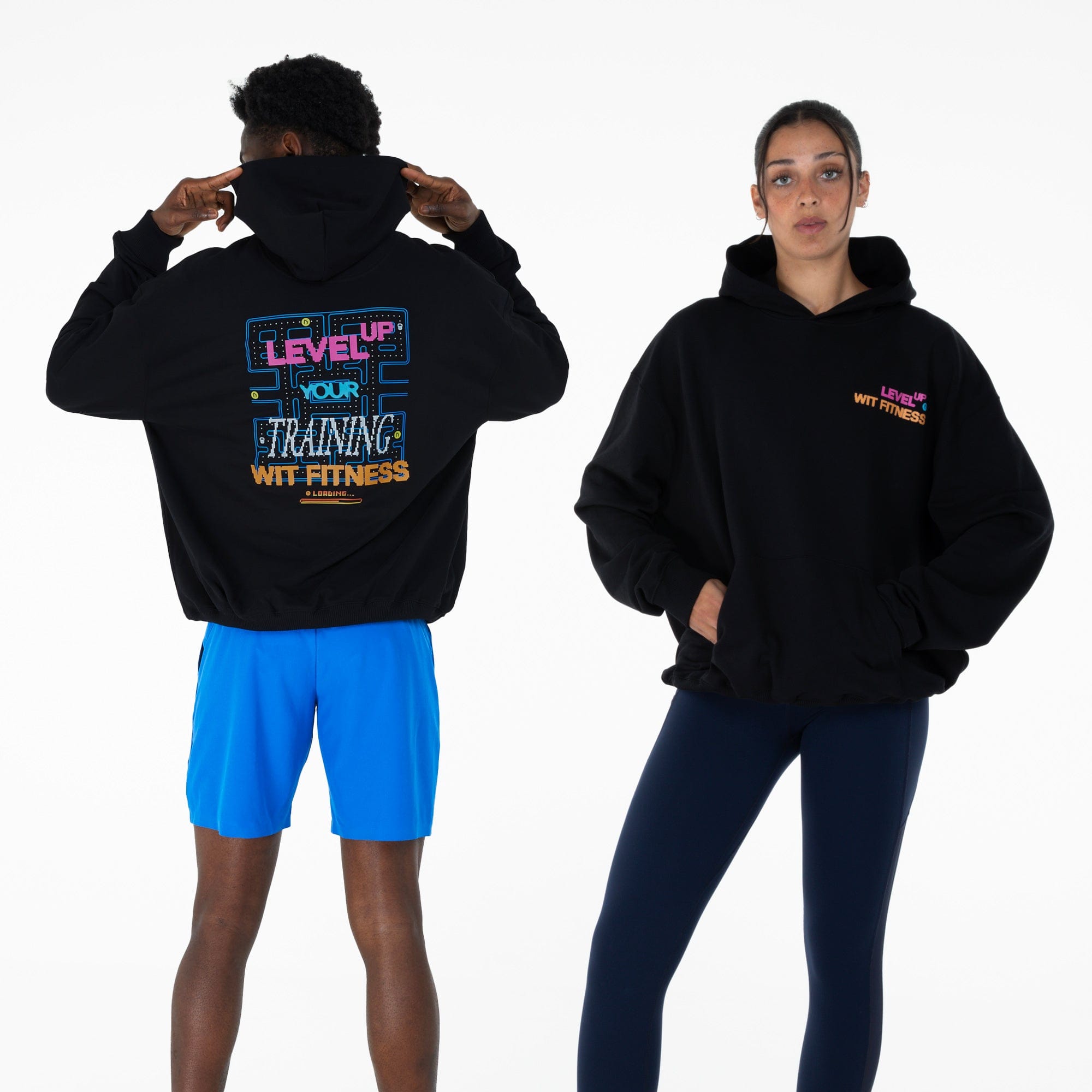 WIT Fitness Hoodies WIT Level Up Hoodie in Black