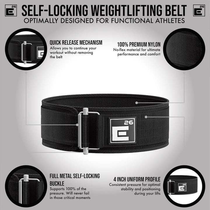 Element 26 Weightlifting Belts Element 26 Self Locking Weightlifting Belt