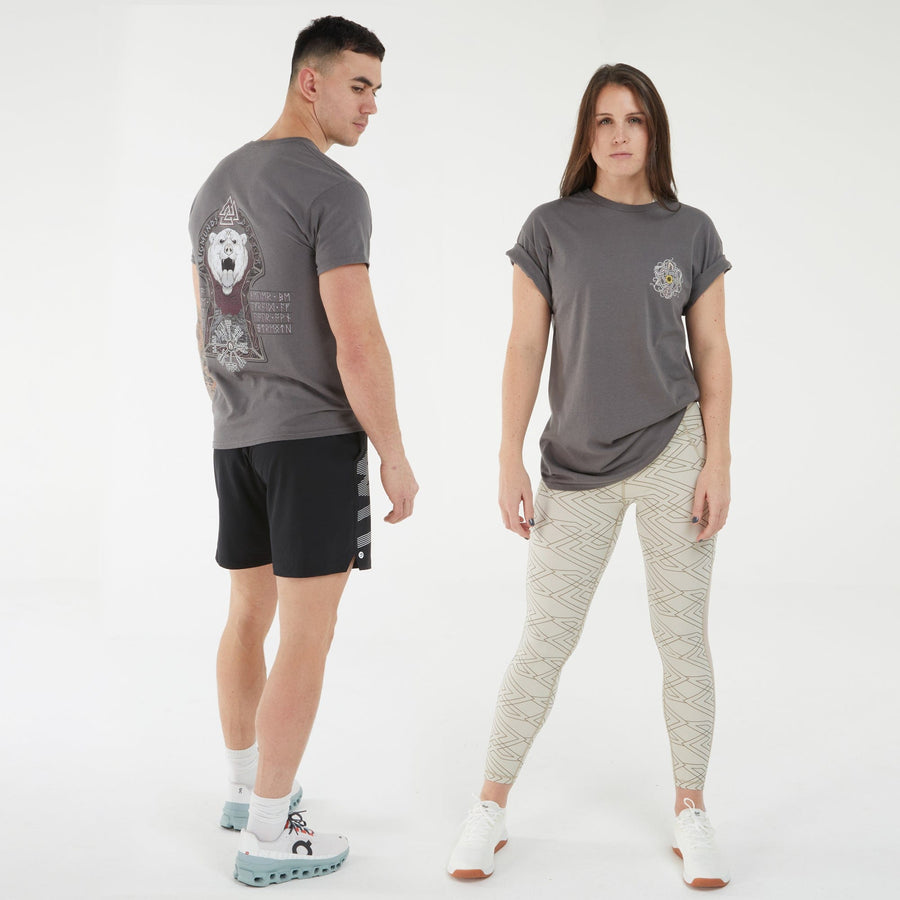 WIT Fitness T-shirts Sara Sigmundsdóttir Unisex Beast Mode Tee In Grey