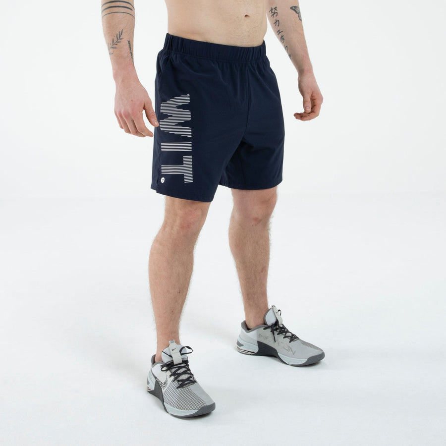 WIT Fitness Shorts WIT Large Logo Woven Shorts in Navy